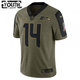Maillot Enfant Seattle Seahawks DK Metcalf 14 Nike 2021 Salute to Service